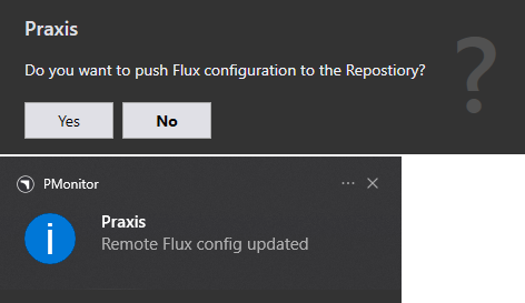 Push Flux Config Bend Material Add