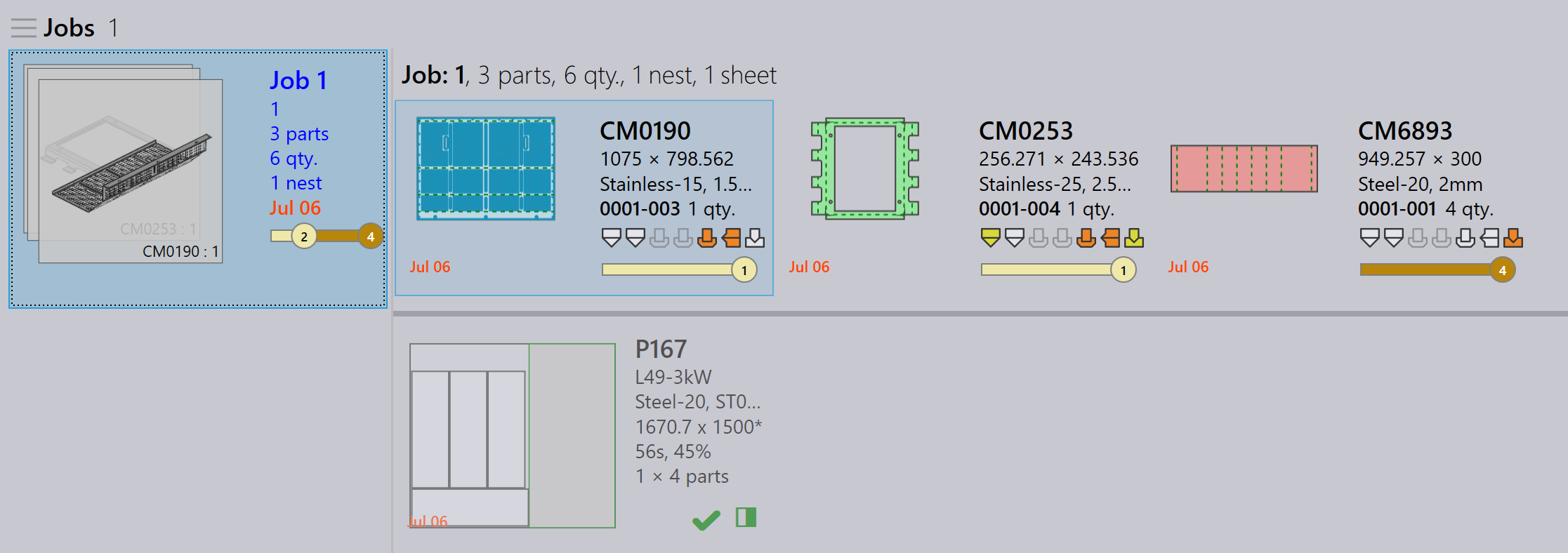 Layout marked complete