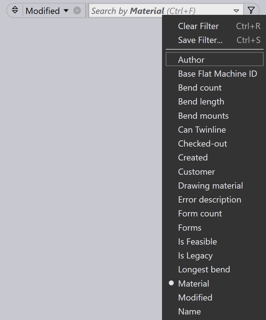 Select Filter