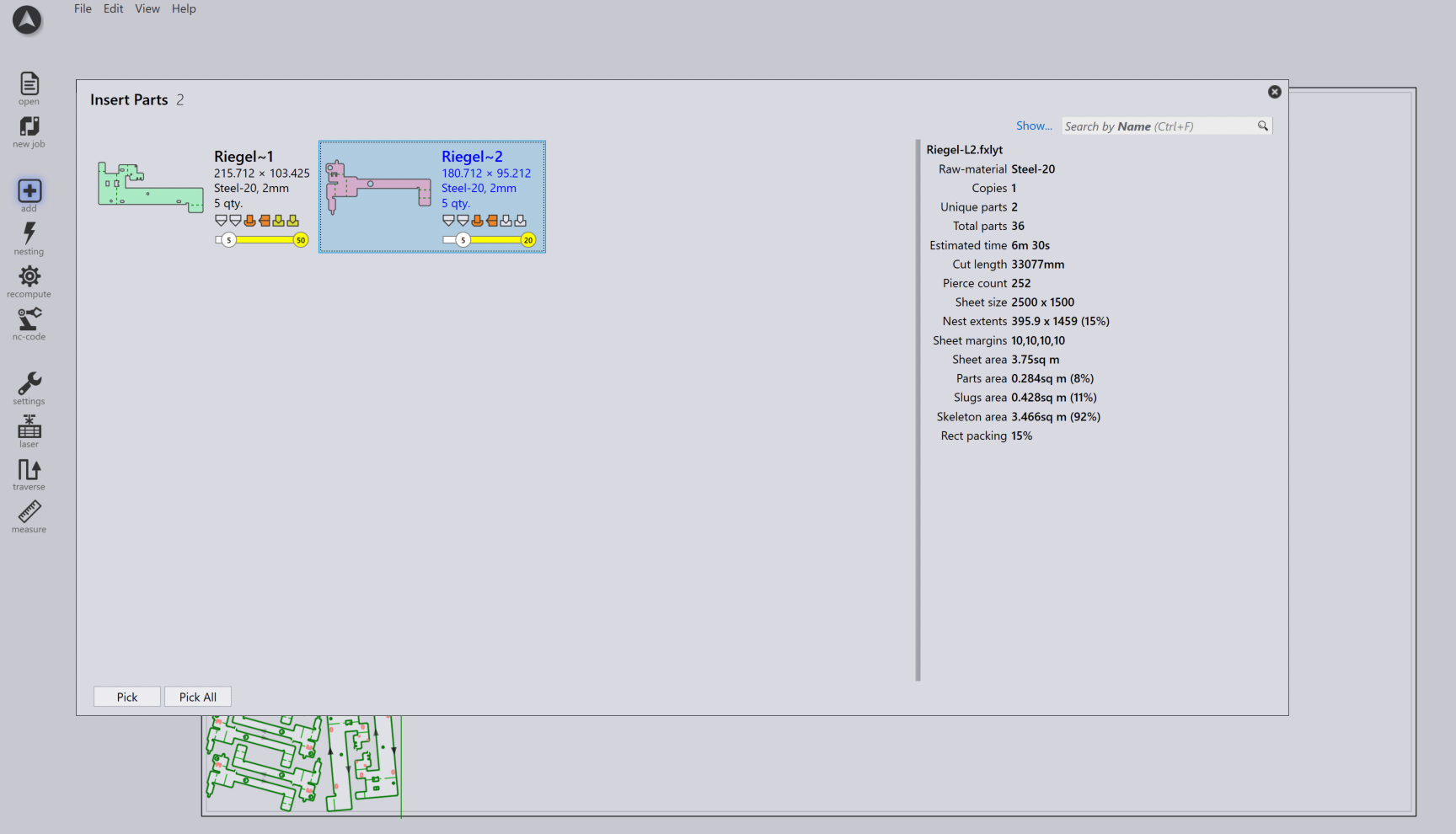 Add unnested parts