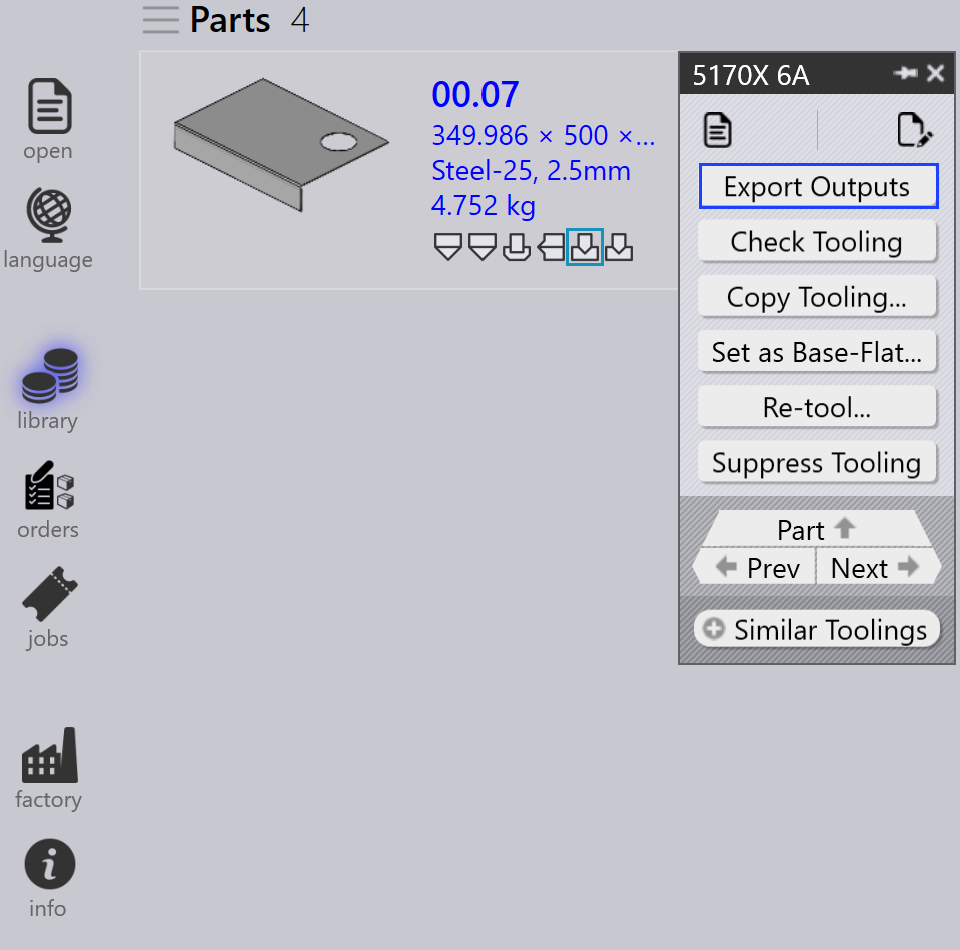 Tooling Output
