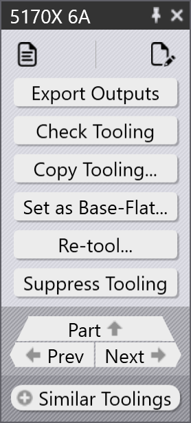 Tooling panel